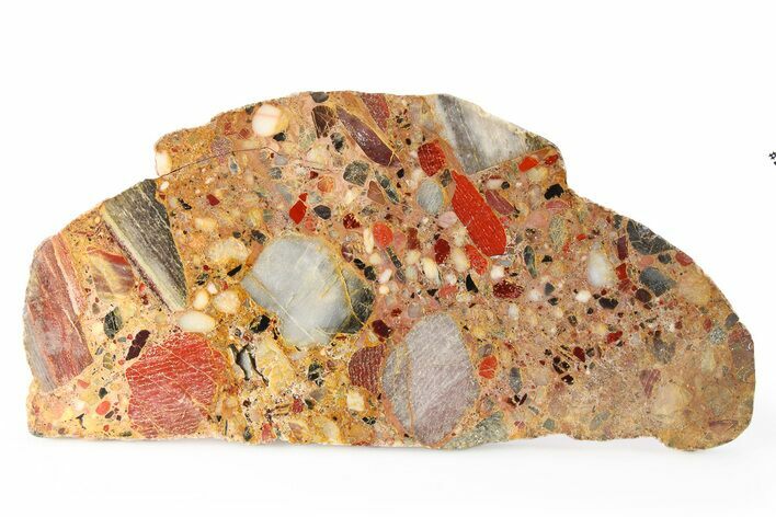 Polished Brecciated Chert Slab - Australia #279665